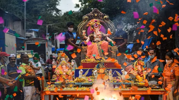 Ganeshotsav: The Majestic Fiesta of Lord Ganesha's Arrival.